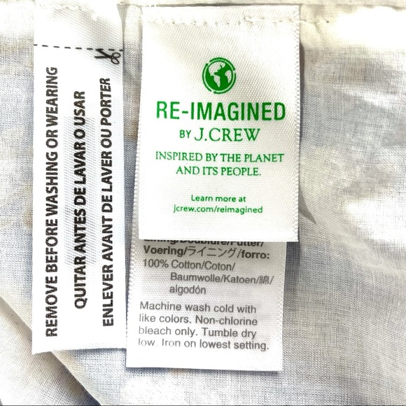 J. Crew Women’s V Neck Cover Up Dress In Classic Block Print Beachwear Size S - Picture 9 of 10